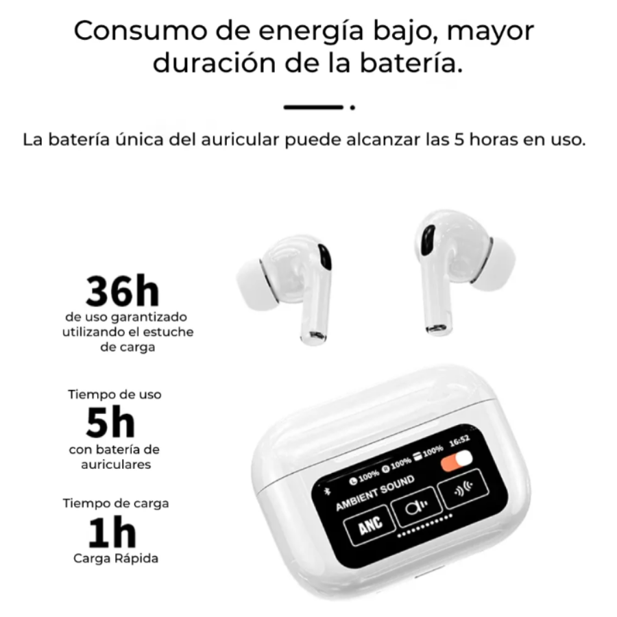 Audifonos Bluetooth Con Pantalla Touch